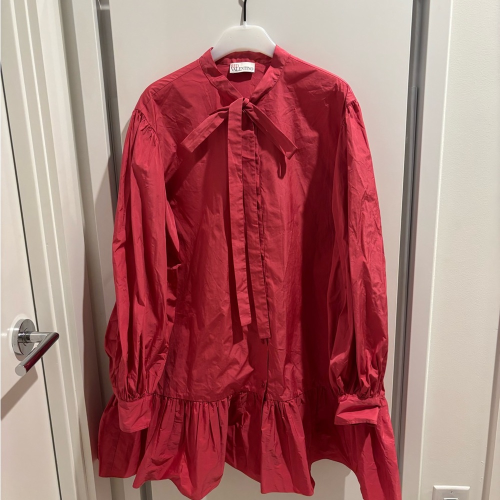 RED Valentino Pink Dress with Bow Detail